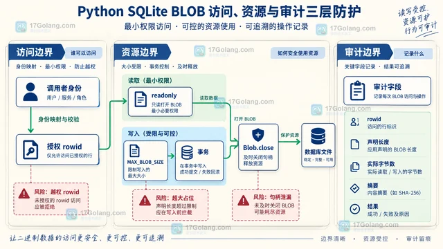 Python sqlite3.Connection.blobopen 怎么增量读写大字段
