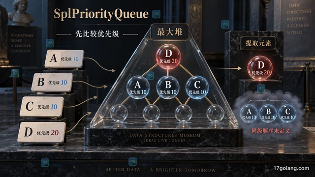 PHP SplPriorityQueue 相同优先级元素顺序怎么控制