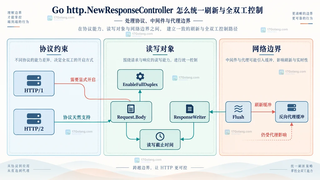 HTTP 协议、Request.Body、ResponseWriter、全双工与代理缓冲的静态约束图