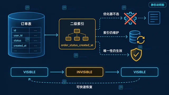 MySQL 不可见索引怎么验证删除索引的风险