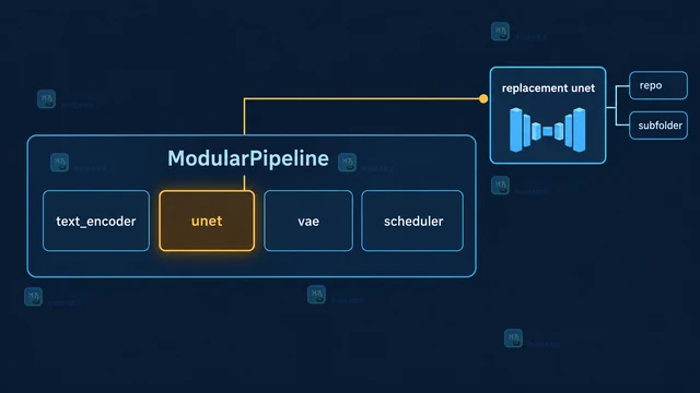 Diffusers ModularPipeline 怎么替换单个模型组件