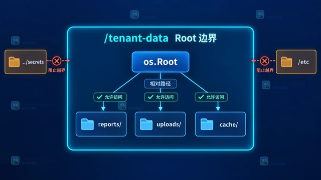 Go os.Root 怎么把文件访问限制在指定目录内