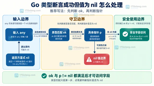 Go 类型断言成功但值为 nil 怎么处理