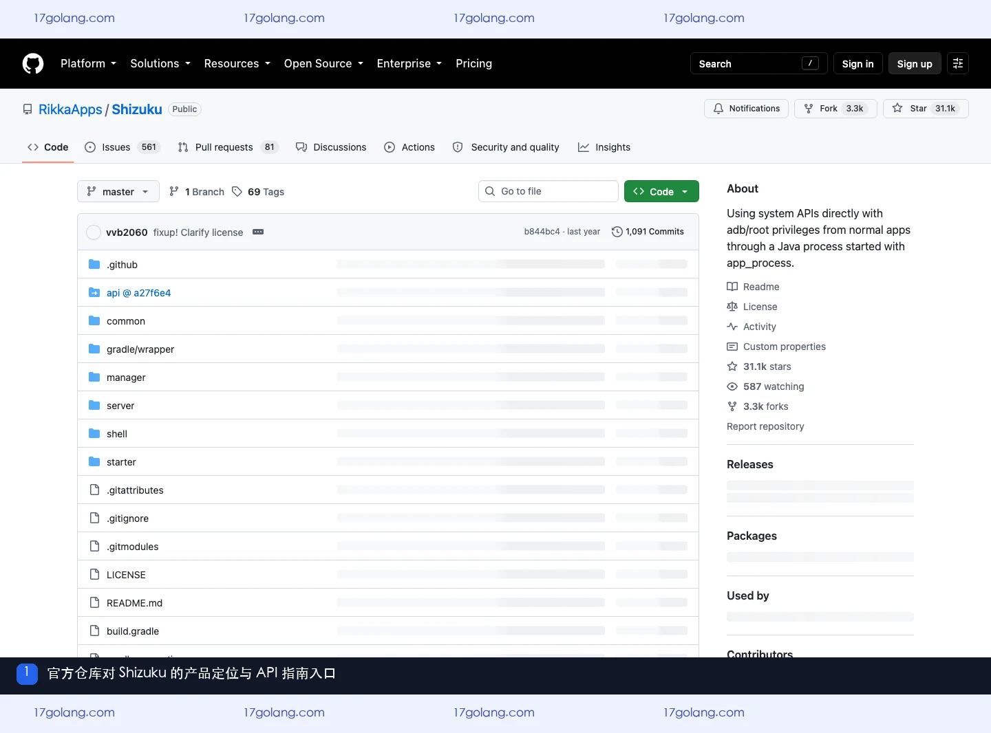 RikkaApps Shizuku 官方 GitHub 仓库定位与开发者指南入口