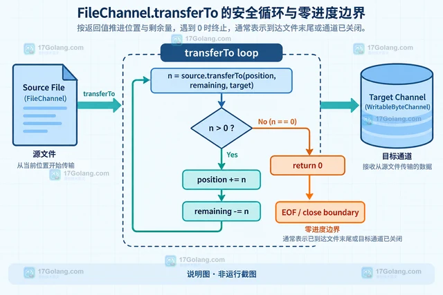 Java FileChannel transferTo 为什么可能只传输部分字节