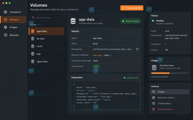 Docker 数据卷备份与恢复：从挂载确认到校验