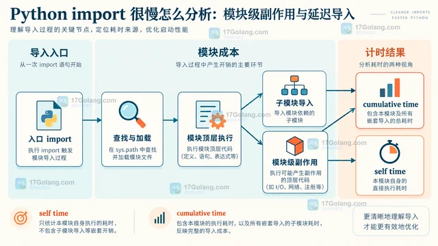 Python import 很慢怎么分析：模块级副作用与延迟导入