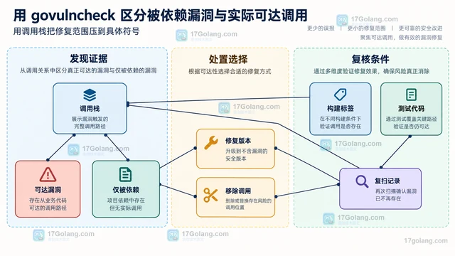 用 govulncheck 区分被依赖漏洞与实际可达调用