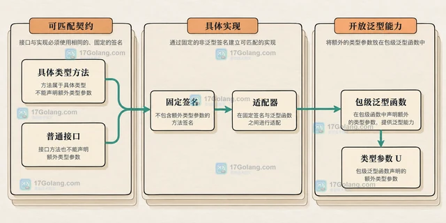 Go 泛型方法为什么无法声明自己的额外类型参数