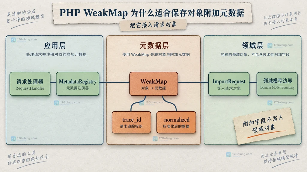 请求处理器、元数据注册表、WeakMap 与请求对象的模块关系