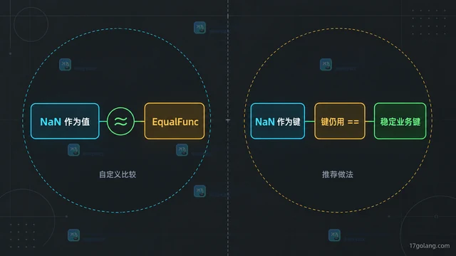 maps.Equal 为什么不能比较浮点 NaN 值