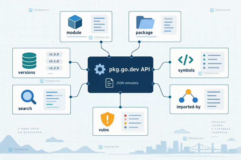 pkg.go.dev API 接入时的版本、歧义路径、分页、限流与缓存边界静态关系图