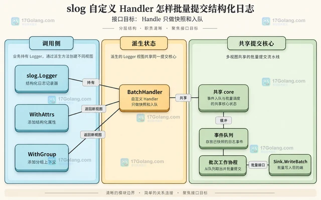 slog 自定义 Handler 怎样批量提交结构化日志