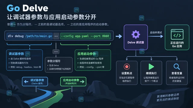 Go Delve 如何调试容器内带启动参数的程序