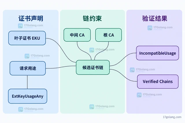 用 VerifyOptions 区分服务器与客户端证书用途