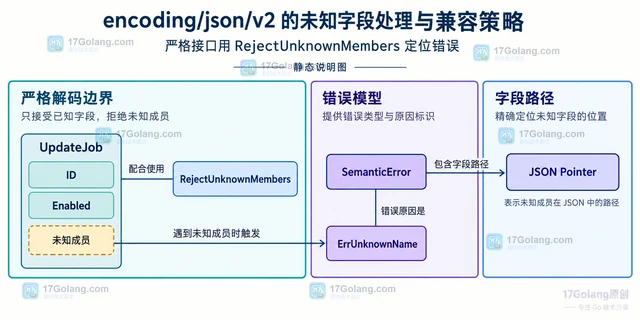 encoding/json/v2 的未知字段处理与兼容策略