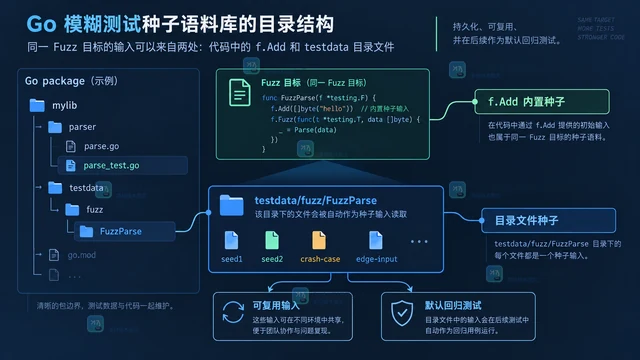 Go fuzzing 种子语料库的目录组织方式