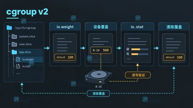 cgroup v2 io.weight 调整块设备相对优先级