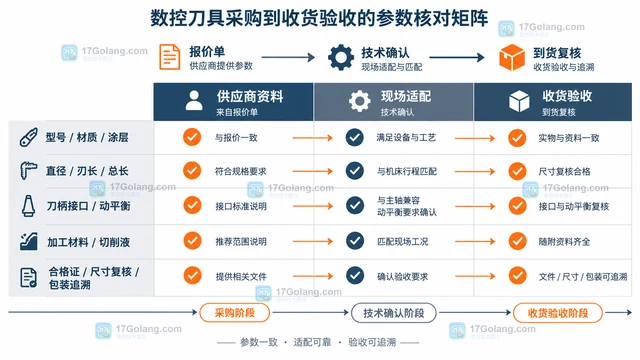 小型机加工厂采购数控刀具时的参数核对