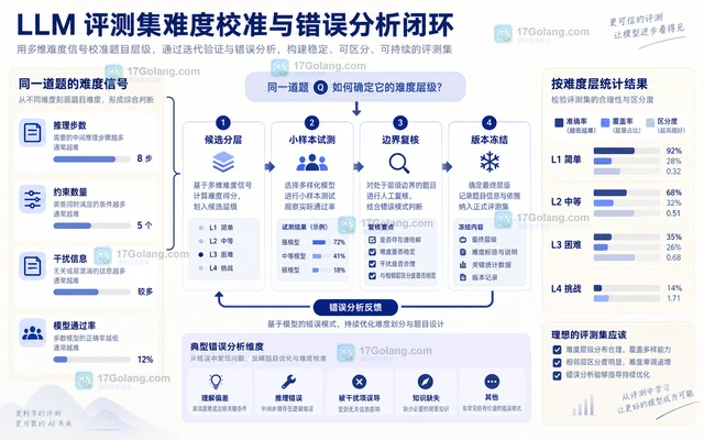LLM 评测集按任务难度分层的构建方法