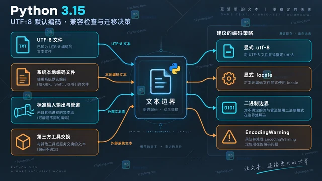 Python 3.15 UTF-8 默认编码迁移时的兼容重点