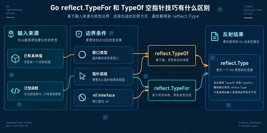 按值、类型参数和接口需求选择 TypeOf 或 TypeFor 的静态关系图