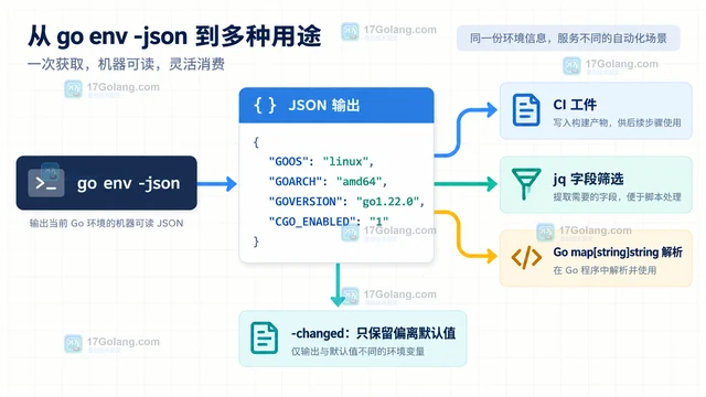 Go env -json 怎么导出当前生效的编译环境