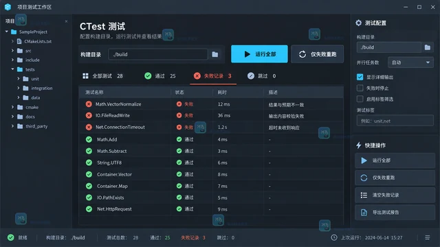 CTest 怎么只重跑上次失败的测试
