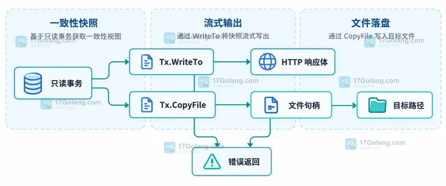 Go bbolt 怎么从只读事务导出一致性备份
