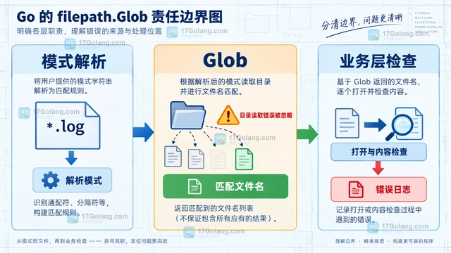 Go filepath.Glob 遇到坏模式时为什么只返回 ErrBadPattern