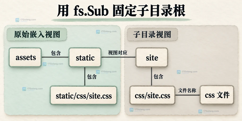 原始嵌入文件系统与static子视图的资源路径关系