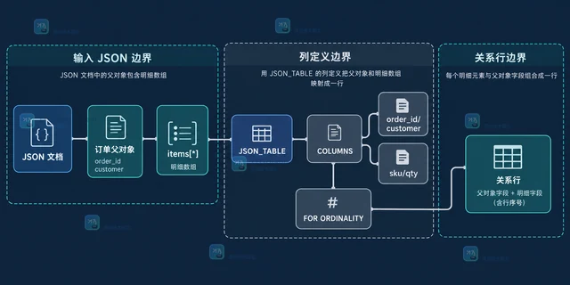 MySQL JSON_TABLE 展开嵌套数组的列定义与空值处理