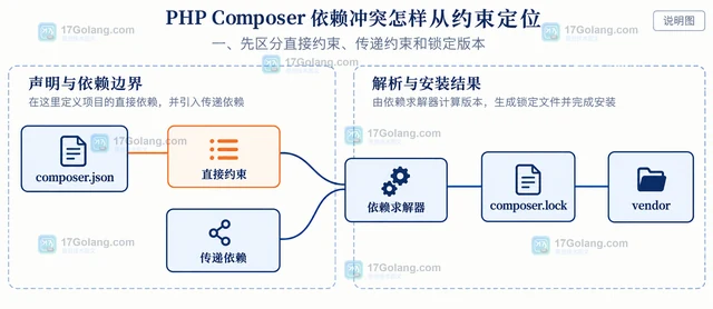 PHP Composer 依赖冲突怎样从约束定位