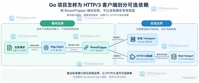 Go 项目怎样为 HTTP/3 客户端划分可选依赖