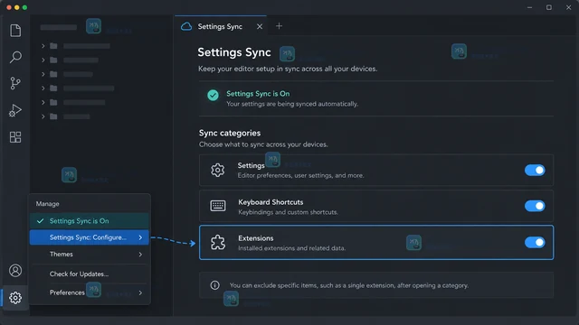 VS Code Settings Sync 怎样排除某个扩展