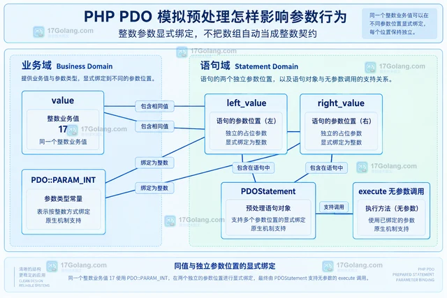 PHP PDO 模拟预处理怎样影响参数行为