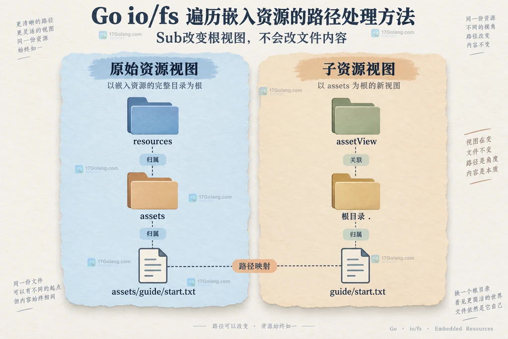 嵌入资源原始视图与子视图静态路径关系图