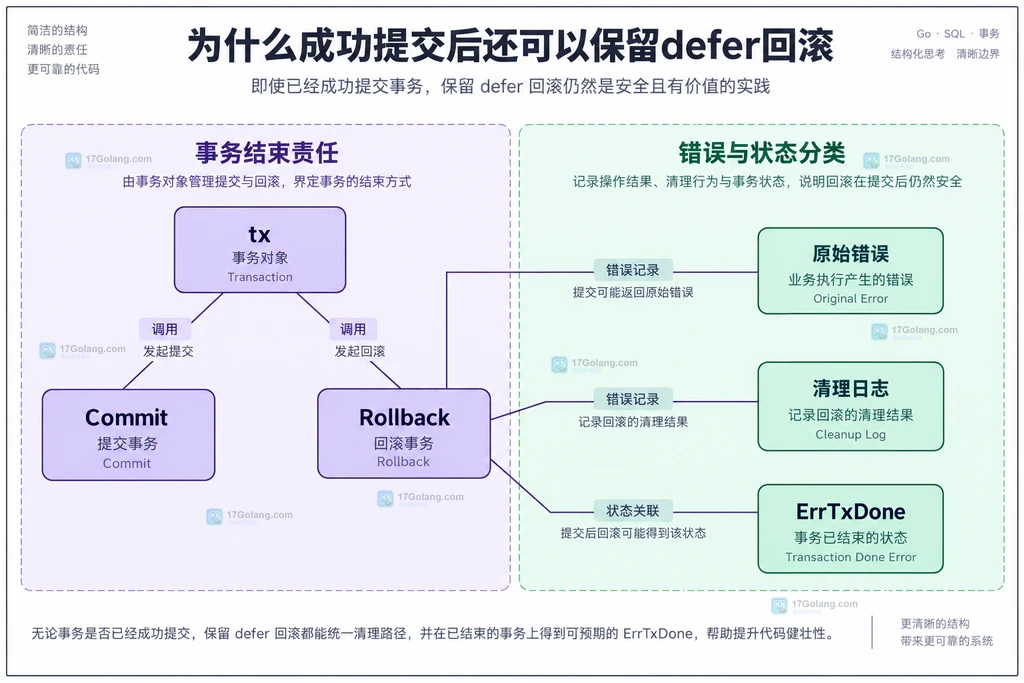 事务结束、提交错误和清理错误的静态分类