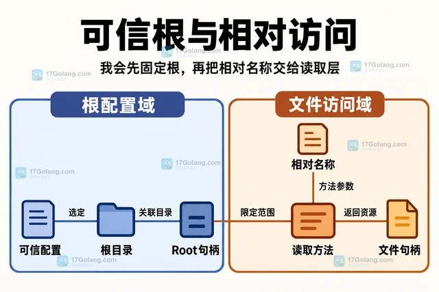 Go 怎样把文件操作限制在根目录句柄内