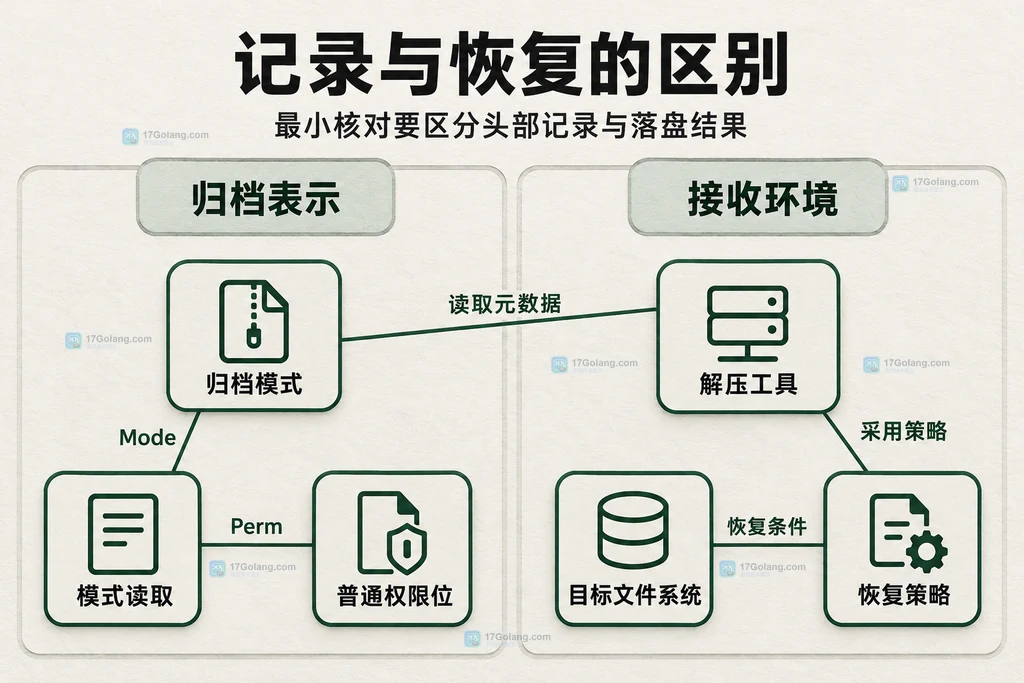 归档模式记录与解压恢复的责任边界