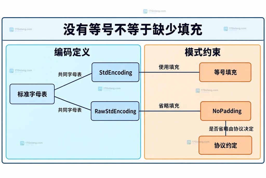 标准字母表与有填充无填充配置的关系
