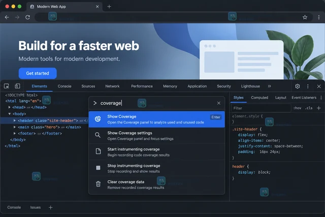 Chrome DevTools 怎样找出未使用的 CSS