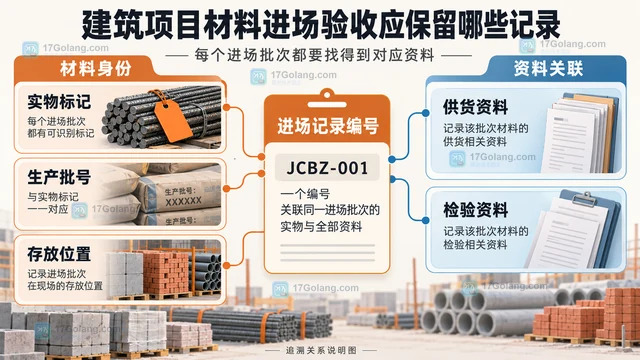 建筑项目材料进场验收应保留哪些记录