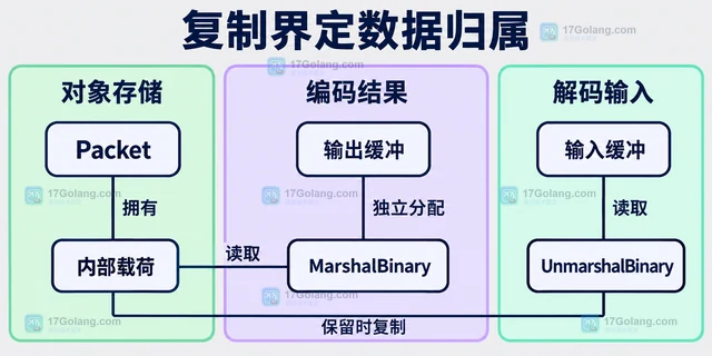 Go 自定义二进制类型怎样处理复制与解码