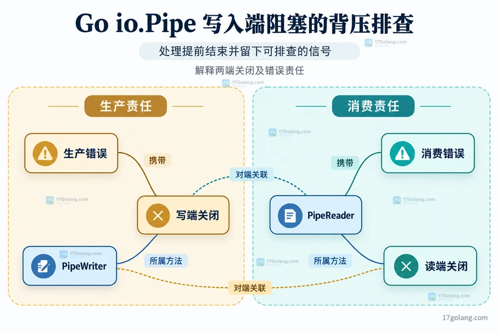 生产错误、消费错误与两端关闭方法的责任边界结构图