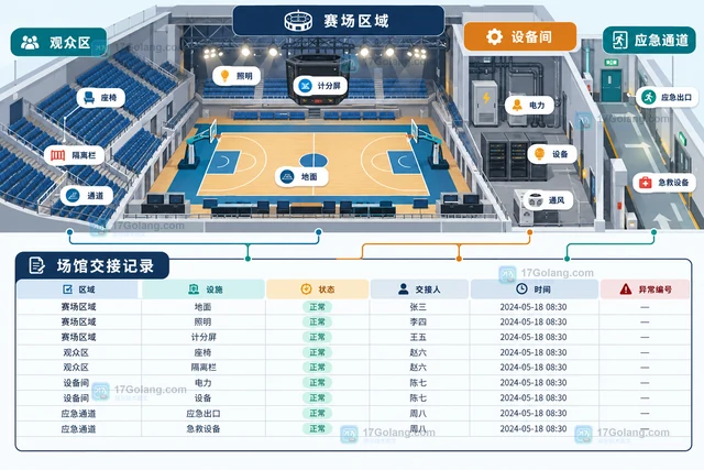 体育场馆赛事场地交接怎样记录设施状态