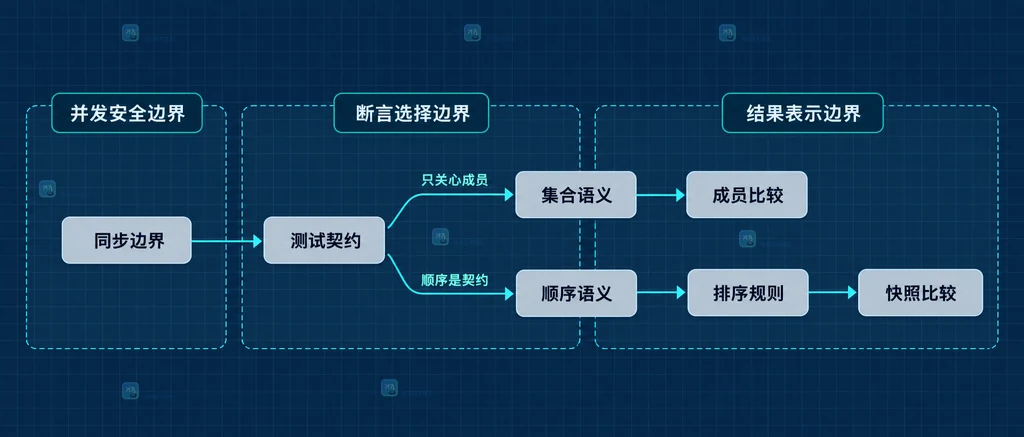 map 无序遍历与排序键快照的静态结构说明图