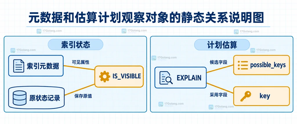 索引元数据记录和计划估算记录各自对应的观察对象