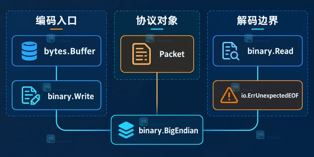 Go binary 怎样按大端序读写固定结构