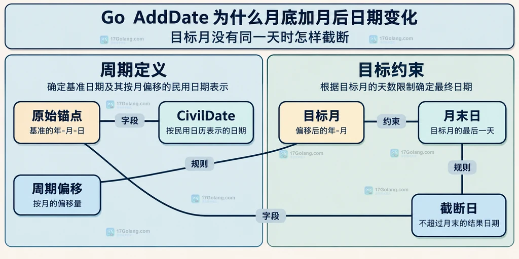 固定锚点与目标月份容量共同约束账期日期的静态结构图
